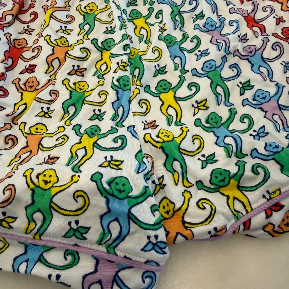 Roller rabbit monkey pajamas rainbow xxs two sets available. Price per set - Picture 10 of 12